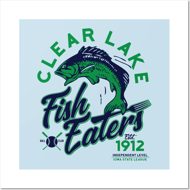 Clear Lake Fish Eaters Wall Art by MindsparkCreative